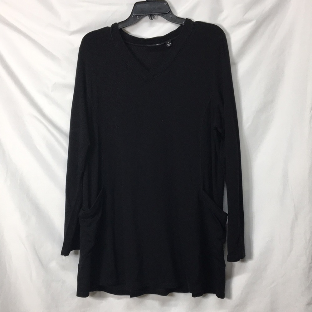 Susan Graver Weekend Women’s Black Long Sleeve Tunic Size M Like- New Condition